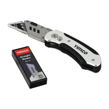 Timco 253017 Folding Tradesman Knife and 10 Blades